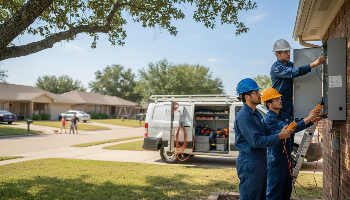 Certified electrician providing emergency electrical services in Denton, GA